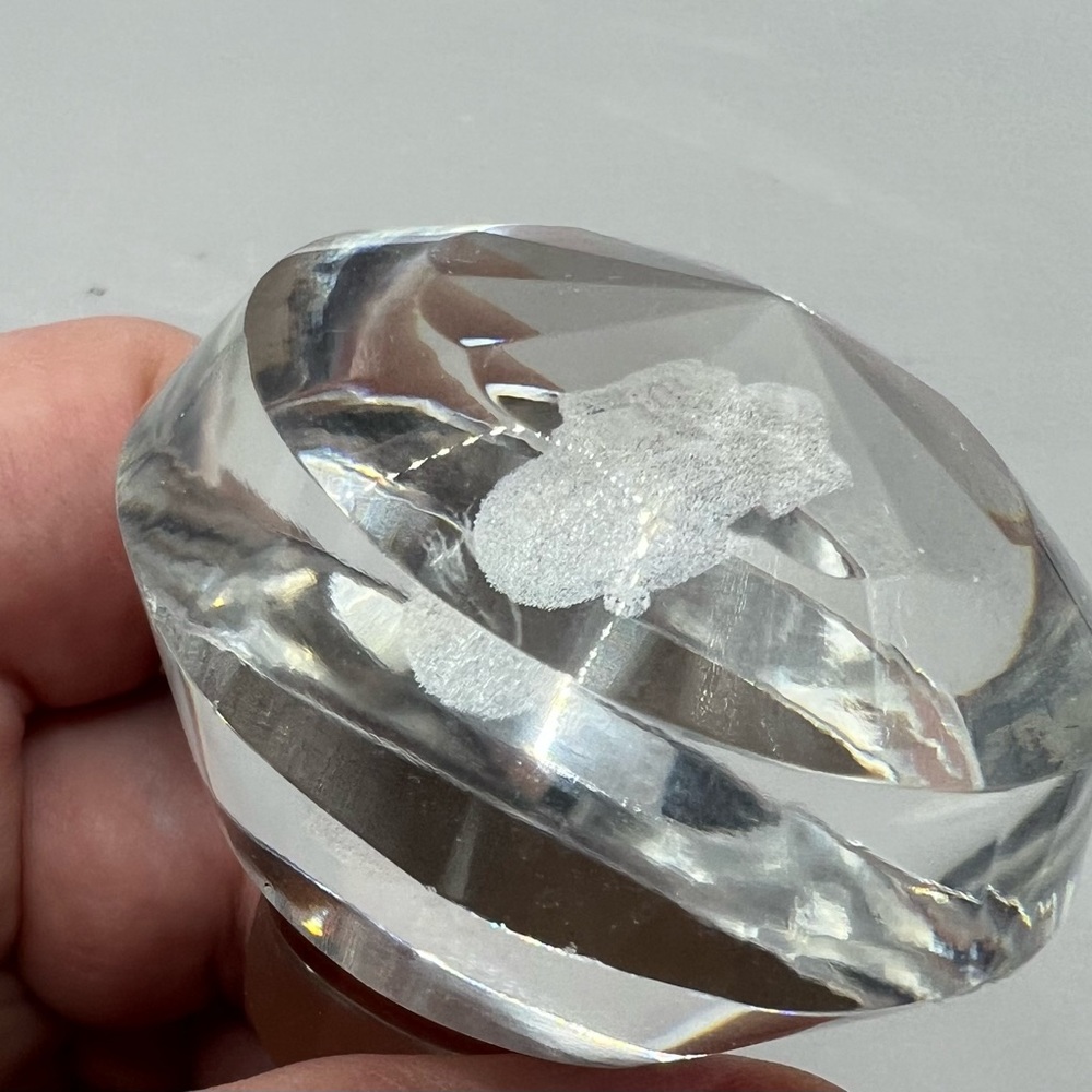 Vintage Clear Glass Round Decanter Stopper Replacement